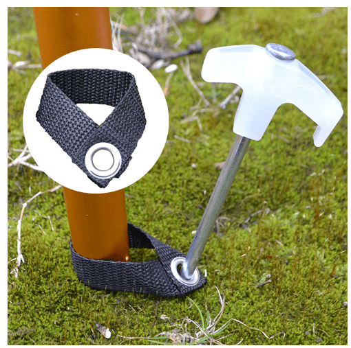 Straps with Eyelet - Black [Pack of 4], TAHAN, strap eyelet use,