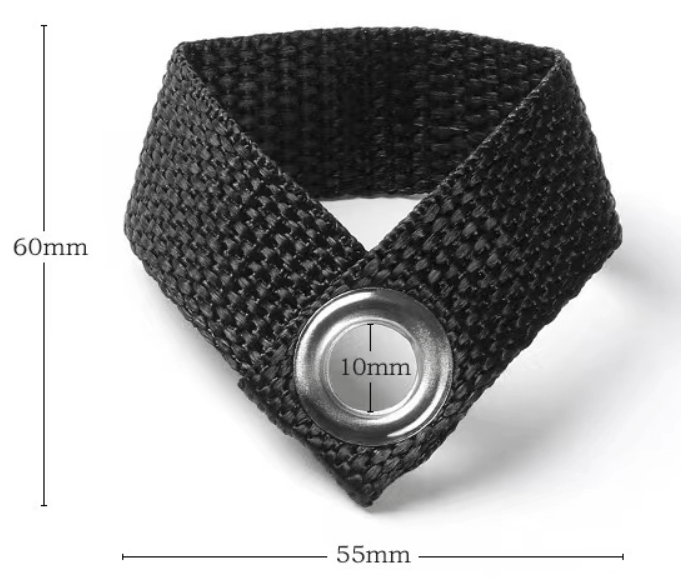 Straps with Eyelet - Black [Pack of 4], TAHAN, strap eyelet,