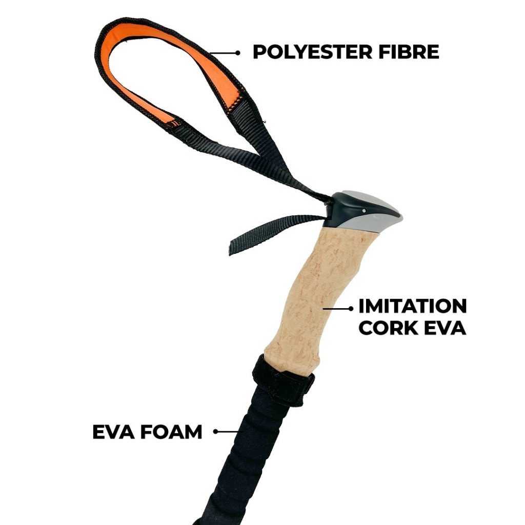 TAHAN 3-Section Foldable Hiking Stick V2 - 130cm | TAHAN TAHAN 3-Section Foldable Hiking Stick V2 - 130cm, TAHAN, tahan 3 section foldable hiking stick handle,