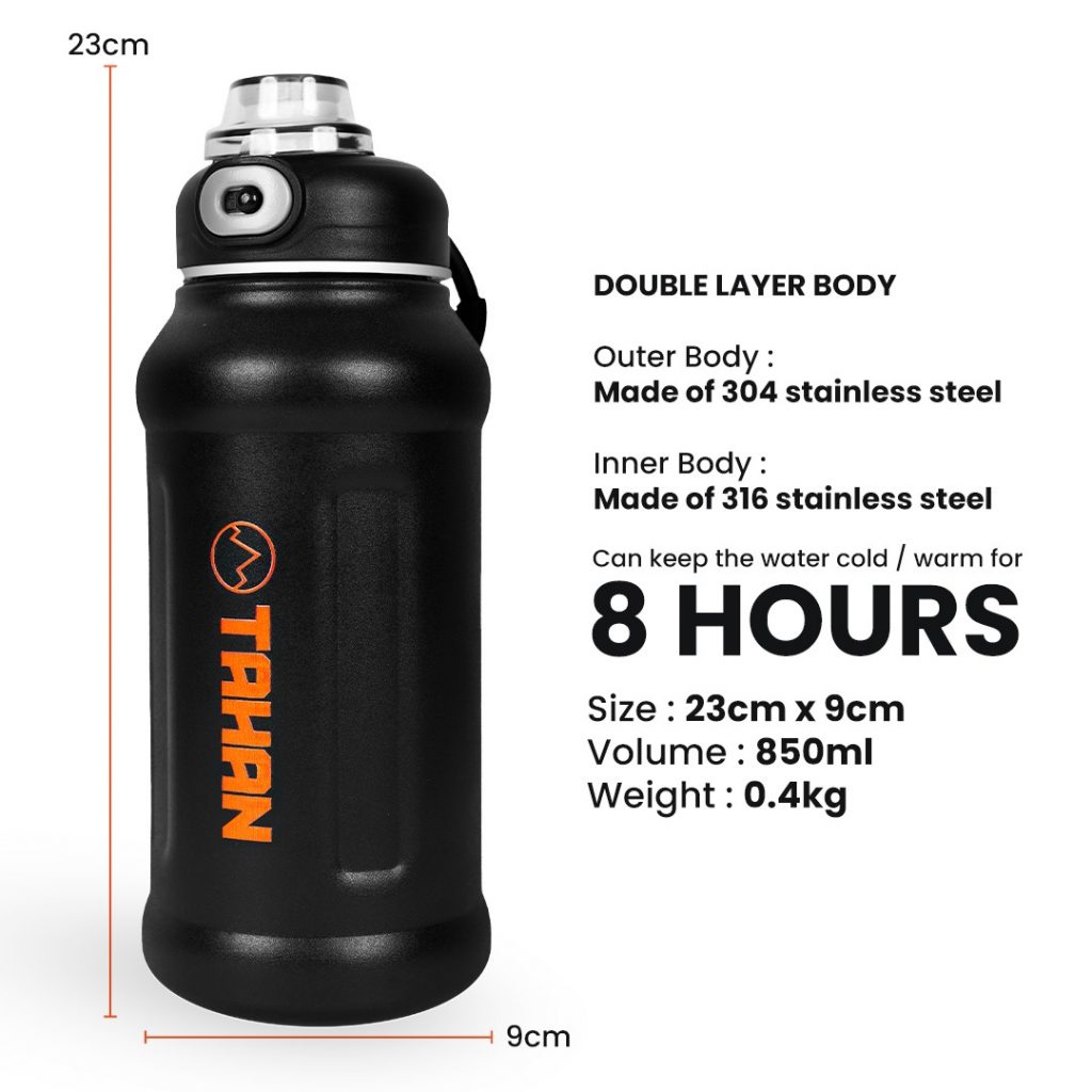 TAHAN Thermal Bottle 850ml | TAHAN TAHAN Thermal Bottle 850ml, TAHAN, tahan thermol bottle 850ml spec,