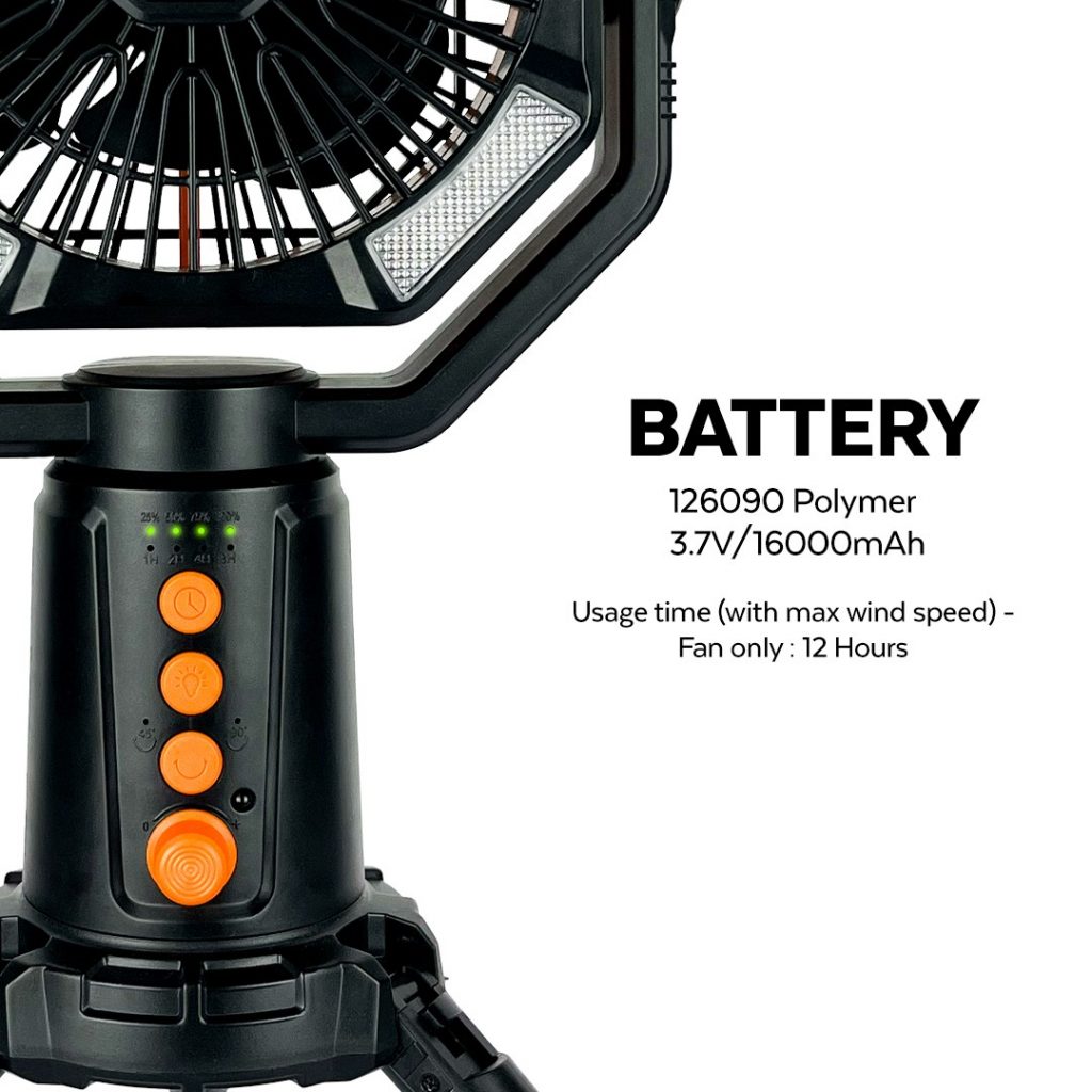 TAHAN Typhoon Dual Blade 14 Hours Battery Camping Fan | TAHAN TAHAN Typhoon Dual Blade 14 Hours Battery Camping Fan, TAHAN, tahan typhoon dual blade 16000mAh camping fan battery,